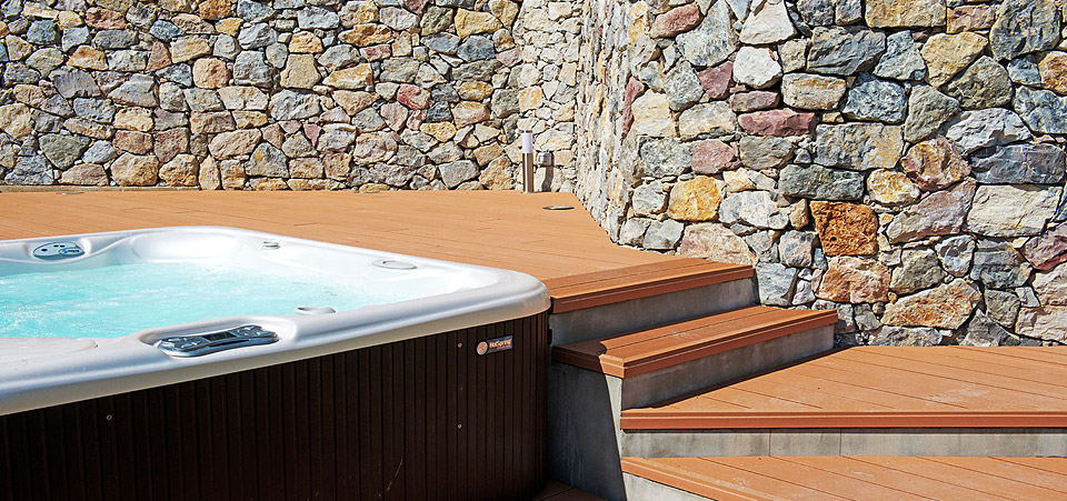 A professional HOT SPRING SPA, embedded in and protected by the rock.